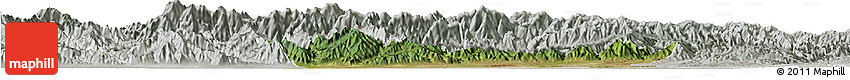 Satellite Horizon Map of Chang An, lighten, semi-desaturated