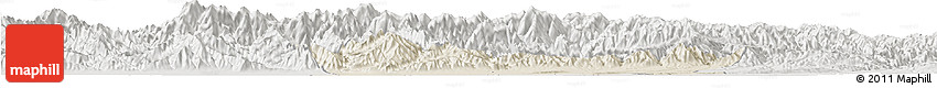 Shaded Relief Horizon Map of Chang An, lighten, semi-desaturated Shaded Relief Horizon Map of Chang An, lighten, semi-desaturated