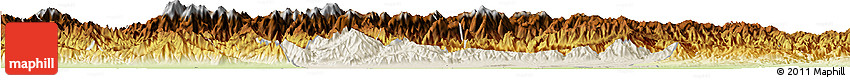 Shaded Relief Horizon Map of Chang An, physical outside Shaded Relief Horizon Map of Chang An, physical outside