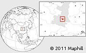 Blank Location Map of Chang An, highlighted parent region