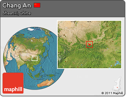 Satellite Location Map of Chang An