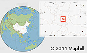 Savanna Style Location Map of Chang An, highlighted country