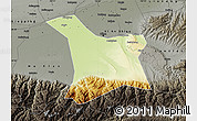 Physical Map of Chang An, darken, semi-desaturated