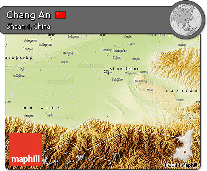 Physical Map of Chang An