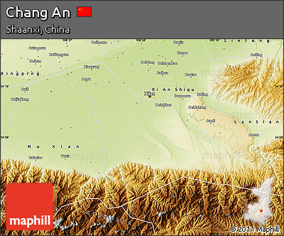 Physical Map of Chang An
