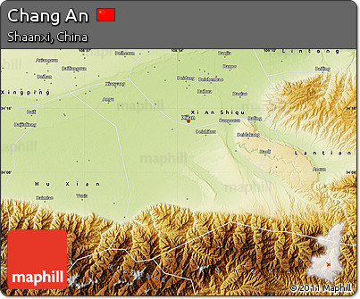 Physical Map of Chang An
