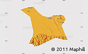 Political Map of Chang An, cropped outside