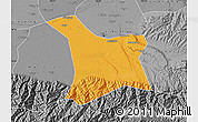 Political Map of Chang An, desaturated