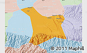 Political Map of Chang An, lighten