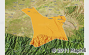 Political Map of Chang An, satellite outside