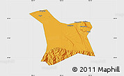 Political Map of Chang An, single color outside