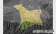 Satellite Map of Chang An, darken, desaturated