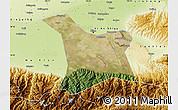 Satellite Map of Chang An, physical outside