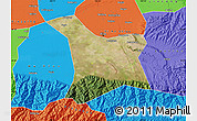 Satellite Map of Chang An, political outside