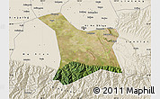 Satellite Map of Chang An, shaded relief outside