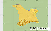 Savanna Style Map of Chang An, single color outside