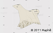 Shaded Relief Map of Chang An, cropped outside