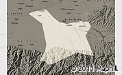 Shaded Relief Map of Chang An, darken