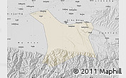 Shaded Relief Map of Chang An, desaturated