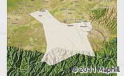 Shaded Relief Map of Chang An, satellite outside