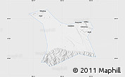 Silver Style Map of Chang An, single color outside