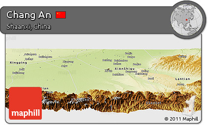 Physical Panoramic Map of Chang An