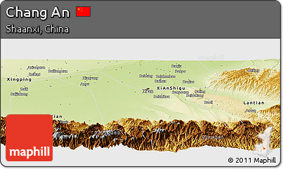 Physical Panoramic Map of Chang An