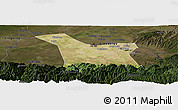 Satellite Panoramic Map of Chang An, darken