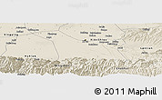 Shaded Relief Panoramic Map of Chang An