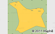 Savanna Style Simple Map of Chang An, cropped outside