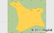 Savanna Style Simple Map of Chang An, single color outside
