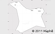 Silver Style Simple Map of Chang An, cropped outside
