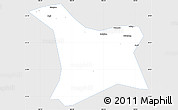 Silver Style Simple Map of Chang An, single color outside