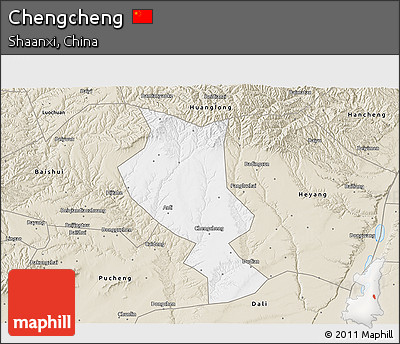 Classic Style 3D Map of Chengcheng