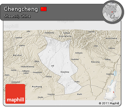 Classic Style 3D Map of Chengcheng