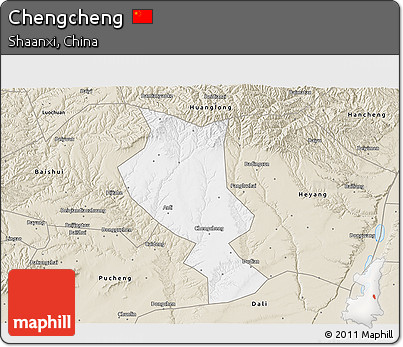 Classic Style 3D Map of Chengcheng