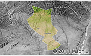 Satellite 3D Map of Chengcheng, desaturated