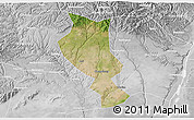 Satellite 3D Map of Chengcheng, lighten, desaturated