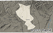 Shaded Relief 3D Map of Chengcheng, darken