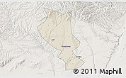 Shaded Relief 3D Map of Chengcheng, lighten
