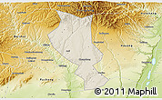 Shaded Relief 3D Map of Chengcheng, physical outside