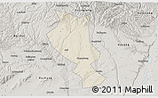 Shaded Relief 3D Map of Chengcheng, semi-desaturated