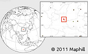 Blank Location Map of Chengcheng