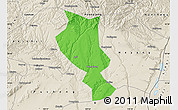 Political Map of Chengcheng, shaded relief outside