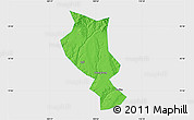 Political Map of Chengcheng, single color outside