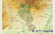 Satellite Map of Chengcheng, physical outside