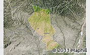 Satellite Map of Chengcheng, semi-desaturated