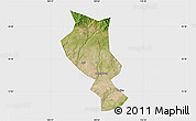 Satellite Map of Chengcheng, single color outside
