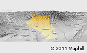 Physical Panoramic Map of Chengcheng, desaturated