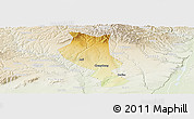 Physical Panoramic Map of Chengcheng, lighten